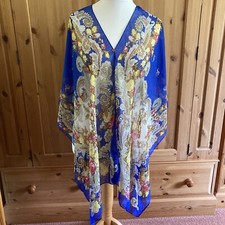 BLUE PRINT CHIFFON BEACH COVER