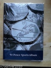 London Olympic 50p Collectors Coin Album for 29 Coins Lighthouse NO MEDALLION