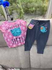 NEXT T-SHIRT AND LEGGINGS SET X 2 12-18 MONTHS GIRLS