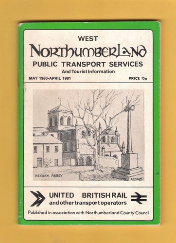 Bus rail timetable booklet - &,
