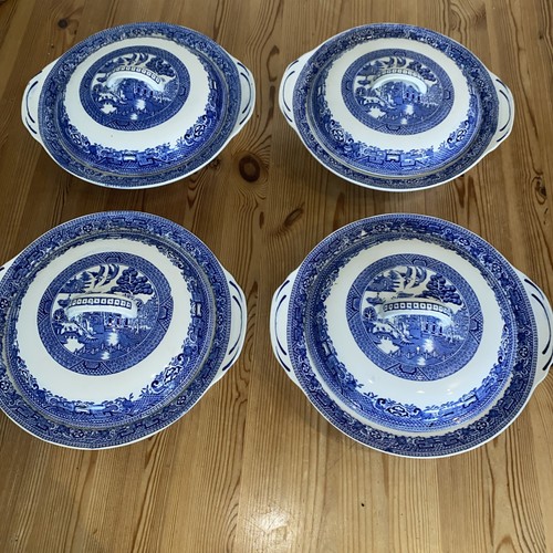 Blue willow woods ware - willow,