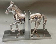Polished Aluminium Bookends In