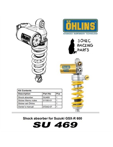 469 rear shock absorber - su,