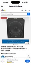 18" 1000W 8 Ohm Bass Woofer Speaker Driver