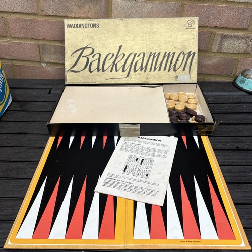 Vintage waddingtons backgammon - vintage,