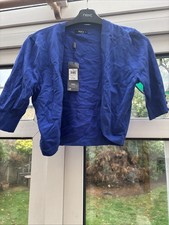 Ladies M&Co Size 10 Blue Shrug