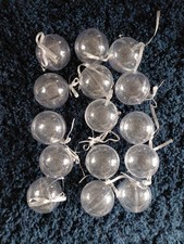 Set of 15 Clear Glitter