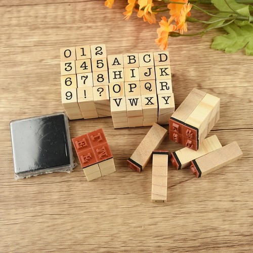 Pcs wooden rubber stamps - pcs,