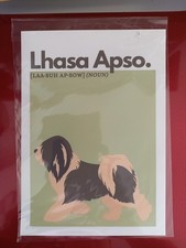 Lhasa Apso Dog Print With Noun