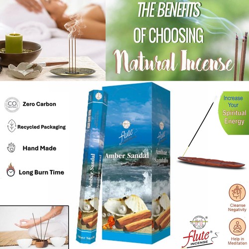Ayurvedic amber sandal incense - amber,