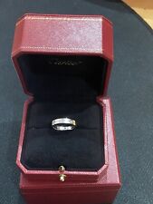 Cartier Love Ring 18ct  White Gold 8 Diamonds  - Size 54 RRP £4300