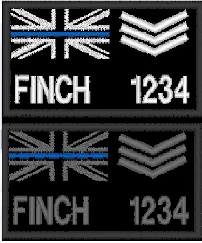 Police name patch - name,