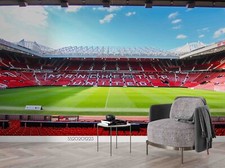 3D Manchester Football Stadium Self-adhesive Removeable Wallpaper Wall Mural 58