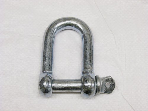 Galvanised steel dee - galvanised, shackle