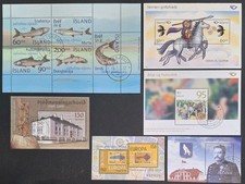 Iceland 2002+, 6x Mini Sheets Used 