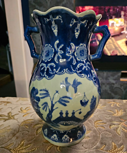 Chinese vintage blue white - chinese,