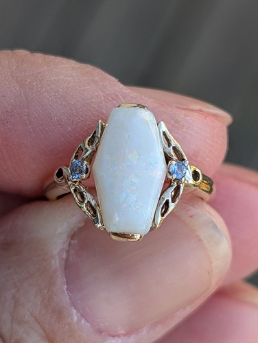Vintage gold opal ring - vintage,