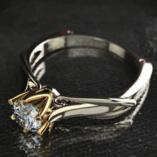 925 sterling silver Moissanite