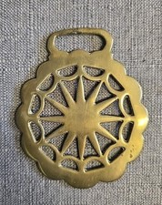 Spider Web Star Design Horse Brass Vintage Antique Retro Equestrian Equipment 