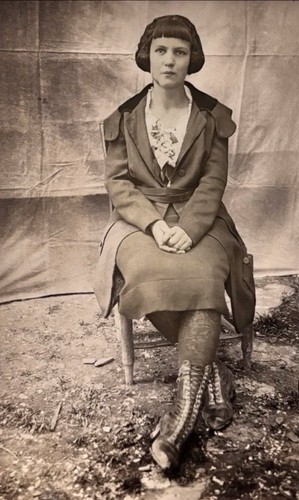 Antique rppc lovely teenage - antique,