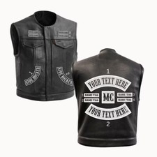Custom Cowhide Leather Biker