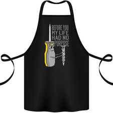 Screwdriver Funny Carpenter Electrician DIY Cotton Apron 100% Organic