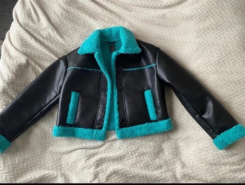 Primark leather jacket with - jacket,