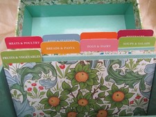 V&A William Morris Prints Inspired Recipe Box Victoria & Albert Museum Unused