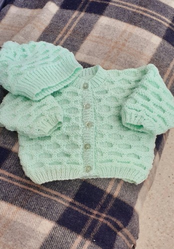 Baby hand knitted - hand, cardigan