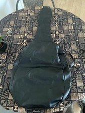 vintage guitar bag blue leatherette vintage. Soft case. Leather