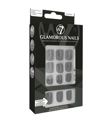Glamorous nails jet - jet, black