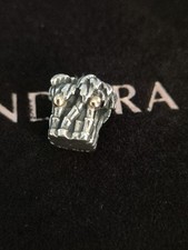 Authentic Pandora Two Tone Silver Charm Palm Tree and Gold Coconut