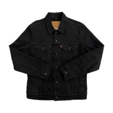 Levi’s Premium Black Denim Type 3 Trucker Jacket | Size Medium