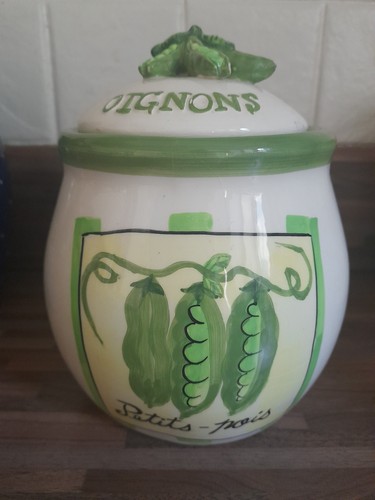 Vintage french onion jar - french,