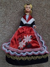 Souvenir Doll Possibly Swiss / Switzerland Costume Vintage 