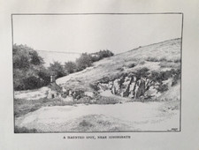 Near Simonsbath - A Haunted Spot - in Exmoor - Antique Print 1903