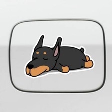 Lazy Doberman Pinscher Car