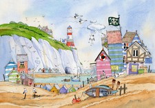 PIRATES COVE, A READY TO FRAME PRINT FROM A WATERCOLOUR BY David Bailey