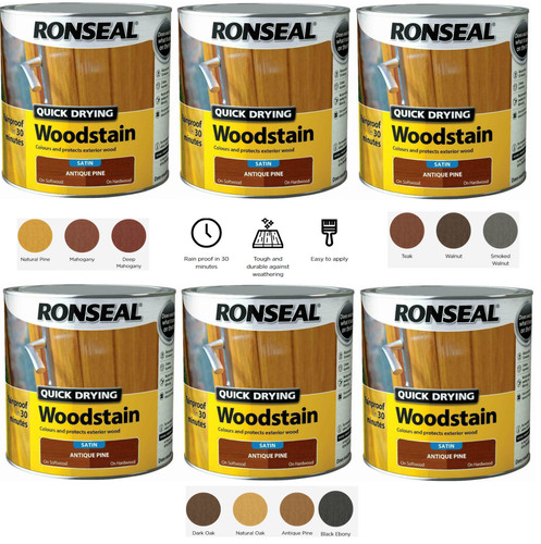 Ronseal quick drying satin - quick,