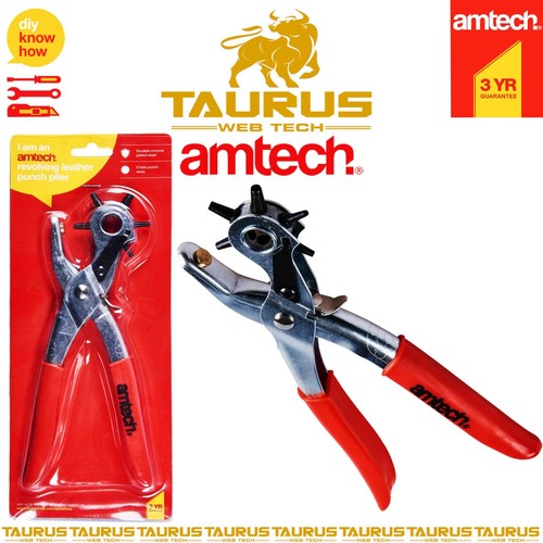 Amtech revolving leather punch - revolving,
