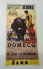 Poster/ Handbill Spanish Bullfighting Plaza De Toros Gerona 1965