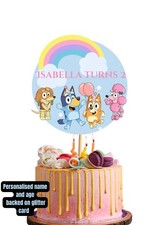 Bluey Cake Topper Personalised