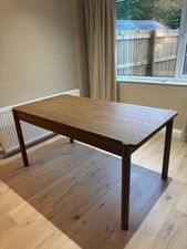 Next - MADE Dark Natural Oak Dining Table 6-8 Seater Extendable