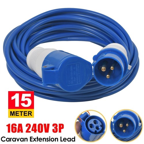 15m metre 240v 16a - 16a, caravan