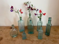 Victorian Glass Bottles- set