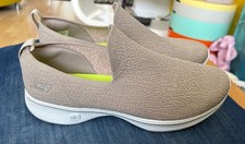 Skechers taupe knit slip on