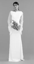 NEW Roland Mouret Bridal White Wedding Dress Hafren - Size 10 / 12 £2,295