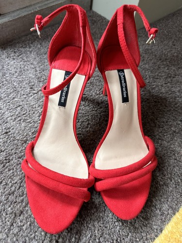 Stradivarius red heels - stradivarius,