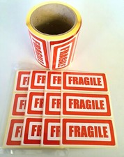 Fragile Parcel Labels - Postage Stickers - 100 x 50mm - Permanent Self Adhesive