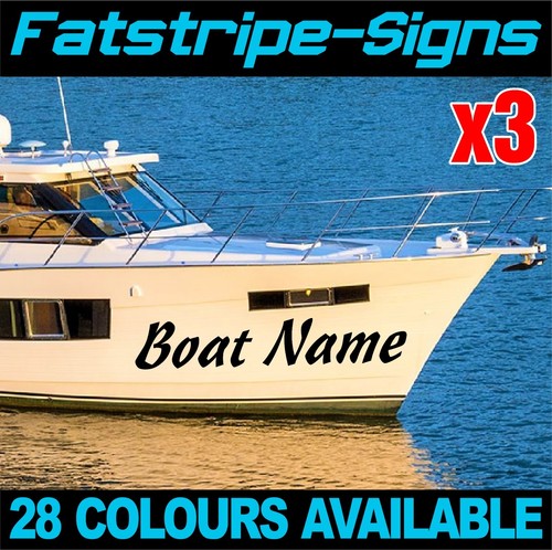 Personalised boat name - personalised, x3